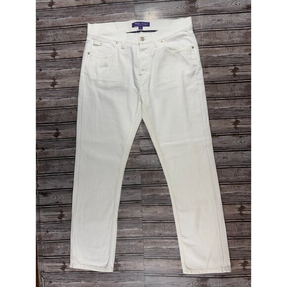 Ralph Lauren Purple Label Pants - Ralph Lauren Purple Label 750 Straight Ankle Jean sz 29 Pearl NWT made in italy